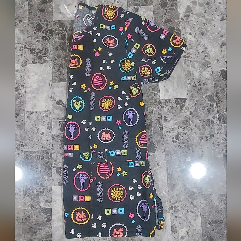 Scrubstar Animal Pattern Scrub Top